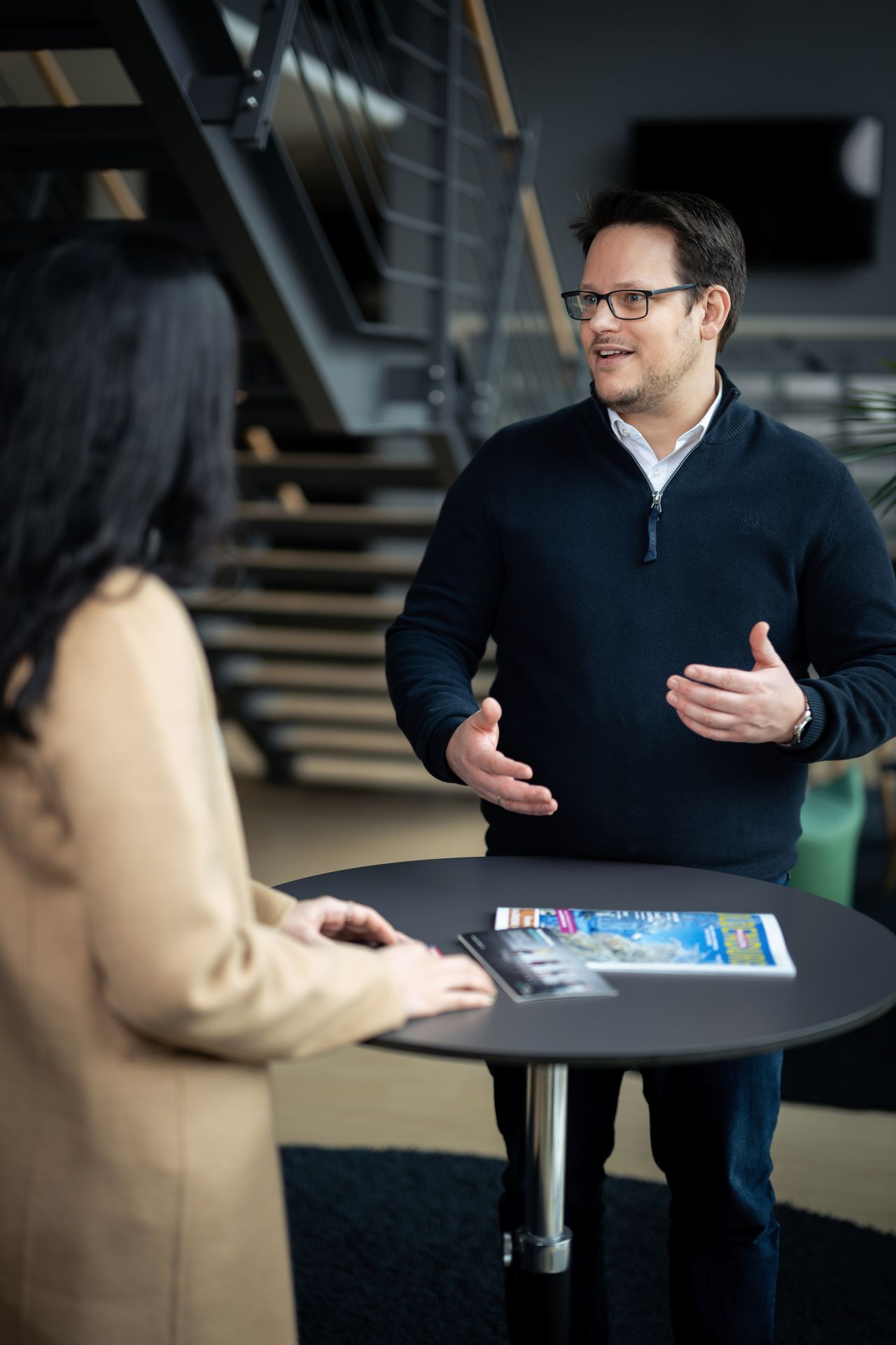 Mitarbeiter bei einer Besprechung